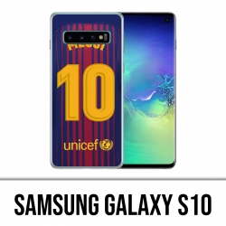 Coque Samsung Galaxy S10 - Messi Barcelone 10