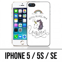 Funda iPhone 5 / 5S / SE - Perra, por favor Unicornio Unicornio