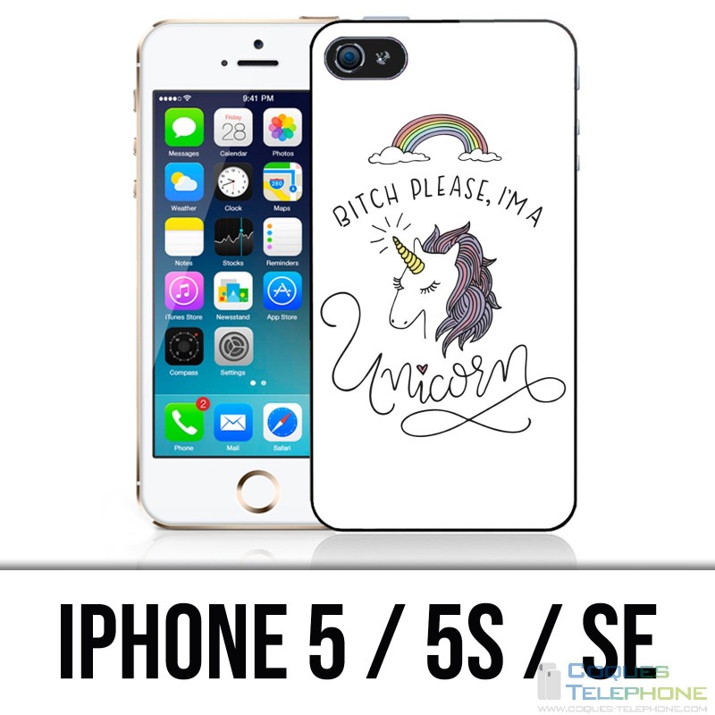 Funda iPhone 5 / 5S / SE - Perra, por favor Unicornio Unicornio