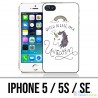 Coque iPhone 5 / 5S / SE - Bitch Please Unicorn Licorne