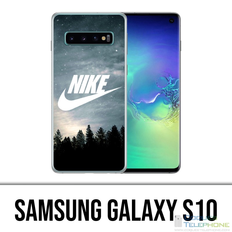 Samsung Galaxy S10 case - Nike Logo Wood