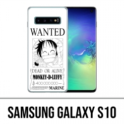 Coque Samsung Galaxy S10 - One Piece Wanted Luffy