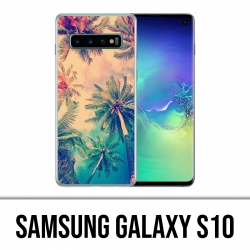 Coque Samsung Galaxy S10 - Palmiers