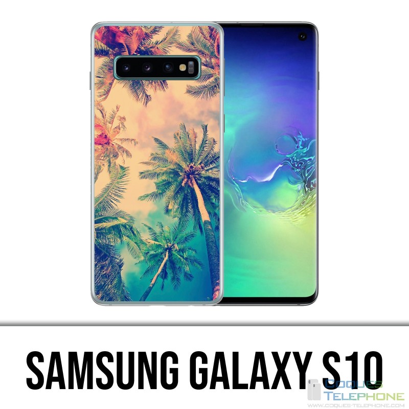 Coque Samsung Galaxy S10 - Palmiers