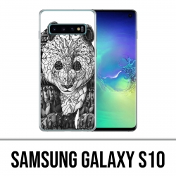 Samsung Galaxy S10 Hülle - Panda Azteque
