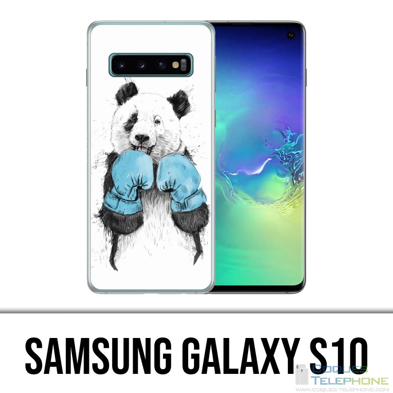 Coque Samsung Galaxy S10 - Panda Boxe