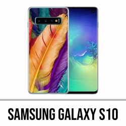 Samsung Galaxy S10 Hülle - Federn