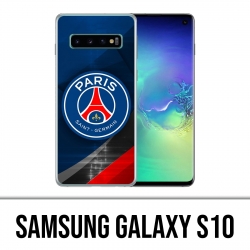 Coque Samsung Galaxy S10 - PSG Logo Metal Chrome