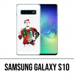 Samsung Galaxy S10 Hülle - Ronaldo Lowpoly