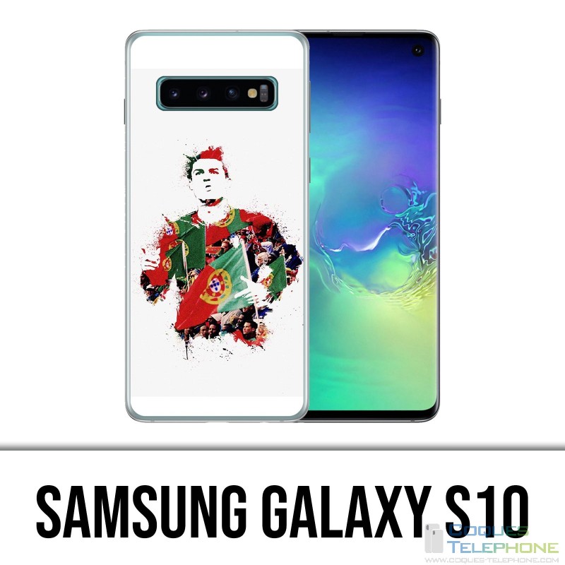 Coque Samsung Galaxy S10 - Ronaldo Lowpoly