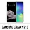 Coque Samsung Galaxy S10 - Rose Gouttes