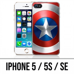 Funda iPhone 5 / 5S / SE - Escudo de los Vengadores de Capitán América