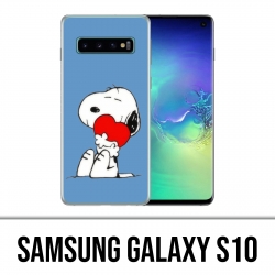 Carcasa Samsung Galaxy S10 - Snoopy Heart
