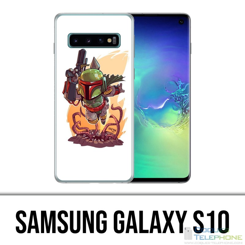 Samsung Galaxy S10 Case - Star Wars Boba Fett Cartoon