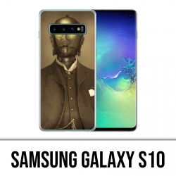 Carcasa Samsung Galaxy S10 - Vintage Star Wars C3Po