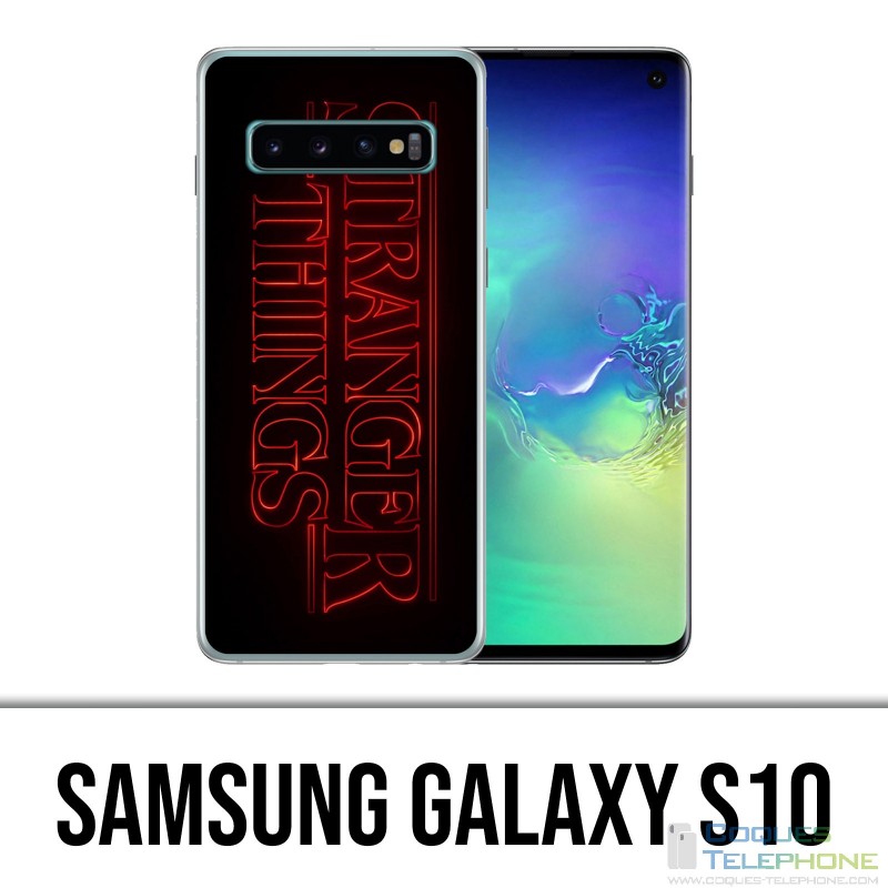Coque Samsung Galaxy S10 - Stranger Things Logo