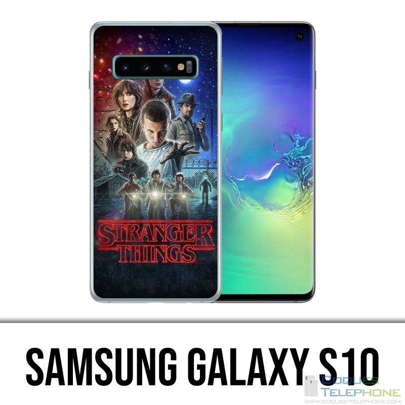 Custodia Samsung Galaxy S10 - Poster di Stranger Things