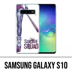 Coque Samsung Galaxy S10 - Suicide Squad Jambe Harley Quinn