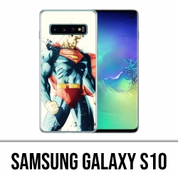 Samsung Galaxy S10 Hülle - Superman Paintart