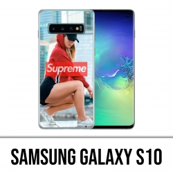 Coque Samsung Galaxy S10 - Supreme Girl Dos