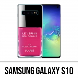 Carcasa Samsung Galaxy S10 - Barniz Paris Rosa