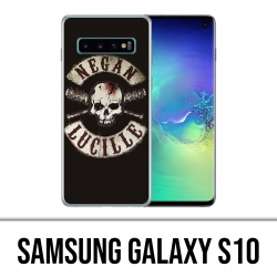 Coque Samsung Galaxy S10 - Walking Dead Logo Negan Lucille