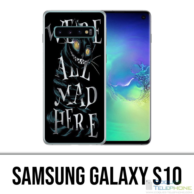 Samsung Galaxy S10 Case - Were All Mad Here Alice In Wonderland