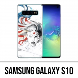 Carcasa Samsung Galaxy S10 - Diseño de Arte de la Mujer Maravilla