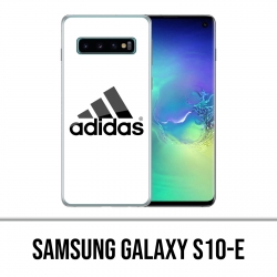 Custodia Samsung Galaxy S10e - Logo Adidas bianco