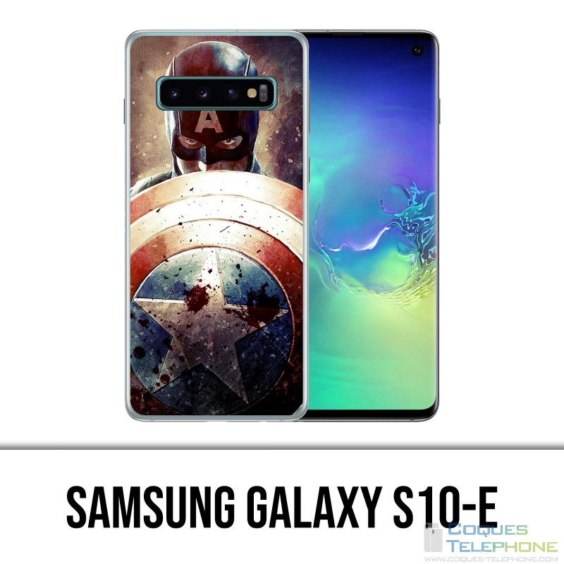 Samsung Galaxy S10e Case - Captain America Grunge Avengers