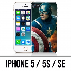 Custodia per iPhone 5 / 5S / SE - Captain America Comics Avengers