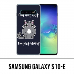 Samsung Galaxy S10e Hülle - Katze nicht fett nur flauschig