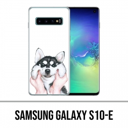 Coque Samsung Galaxy S10e - Chien Husky Joues