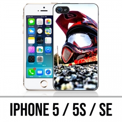 IPhone 5 / 5S / SE Tasche - Moto Cross Helm