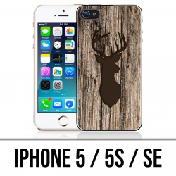 Coque iPhone 5 / 5S / SE - Cerf Bois Oiseau