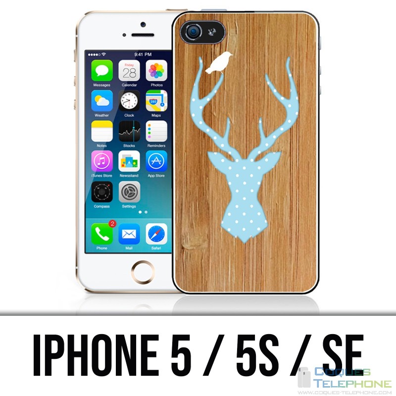 IPhone 5 / 5S / SE Tasche - Wood Deer