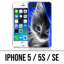 Coque iPhone 5 / 5S / SE - Chat Blue Eyes