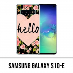 Coque Samsung Galaxy S10e - Hello Coeur Rose