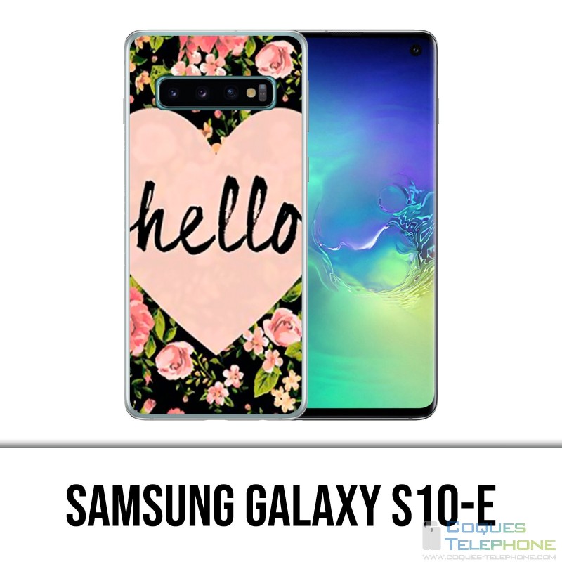 Coque Samsung Galaxy S10e - Hello Coeur Rose
