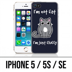 Coque iPhone 5 / 5S / SE - Chat Not Fat Just Fluffy