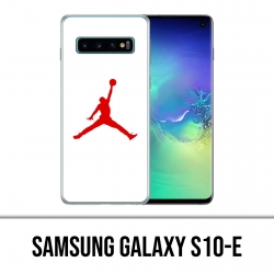 Coque Samsung Galaxy S10e - Jordan Basketball Logo Blanc