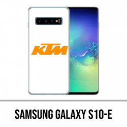 Coque Samsung Galaxy S10e - Ktm Logo Fond Blanc