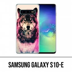 Coque Samsung Galaxy S10e - Loup Triangle