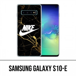 Coque Samsung Galaxy S10e - Nike Logo Gold Marbre