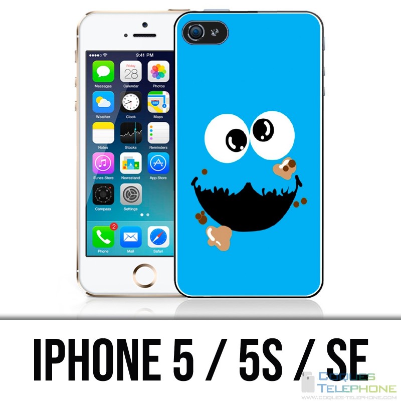 Coque iPhone 5 / 5S / SE - Cookie Monster Face