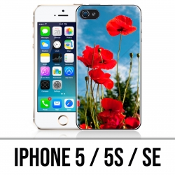 Custodia per iPhone 5 / 5S / SE - Papaveri 1