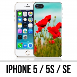 Coque iPhone 5 / 5S / SE - Coquelicots 2