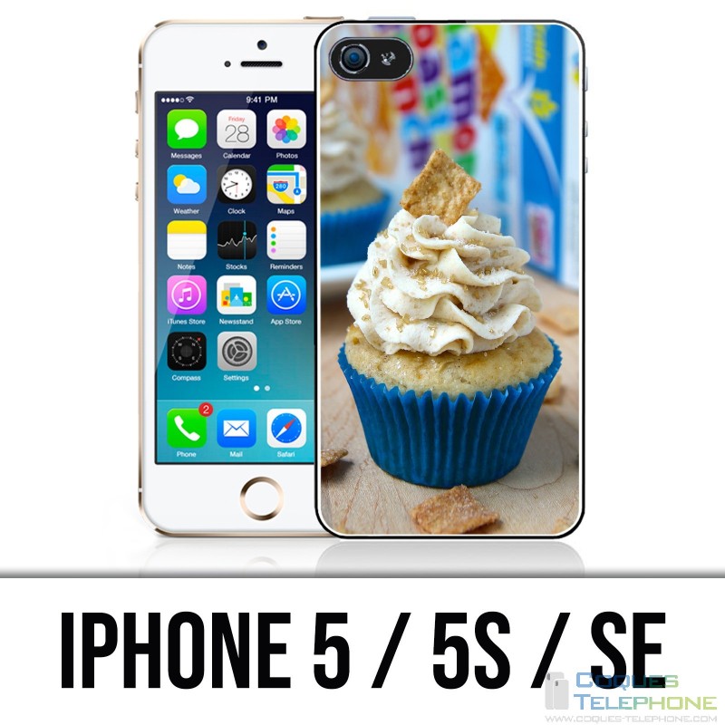 Custodia per iPhone 5 / 5S / SE - Cupcake blu