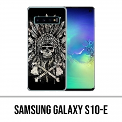 Custodia Samsung Galaxy S10e - Piume di testa di teschio