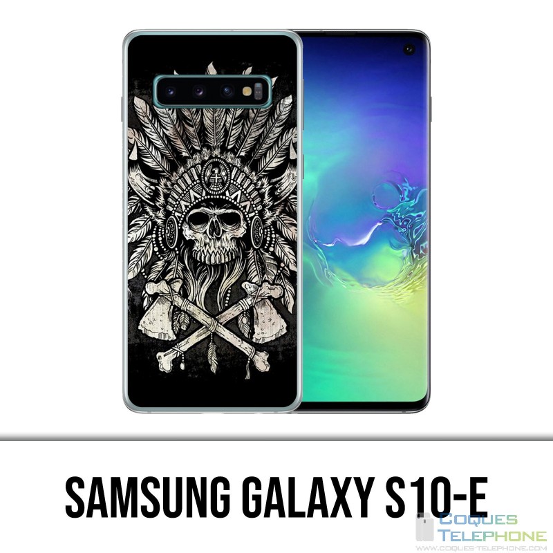 Custodia Samsung Galaxy S10e - Piume di testa di teschio